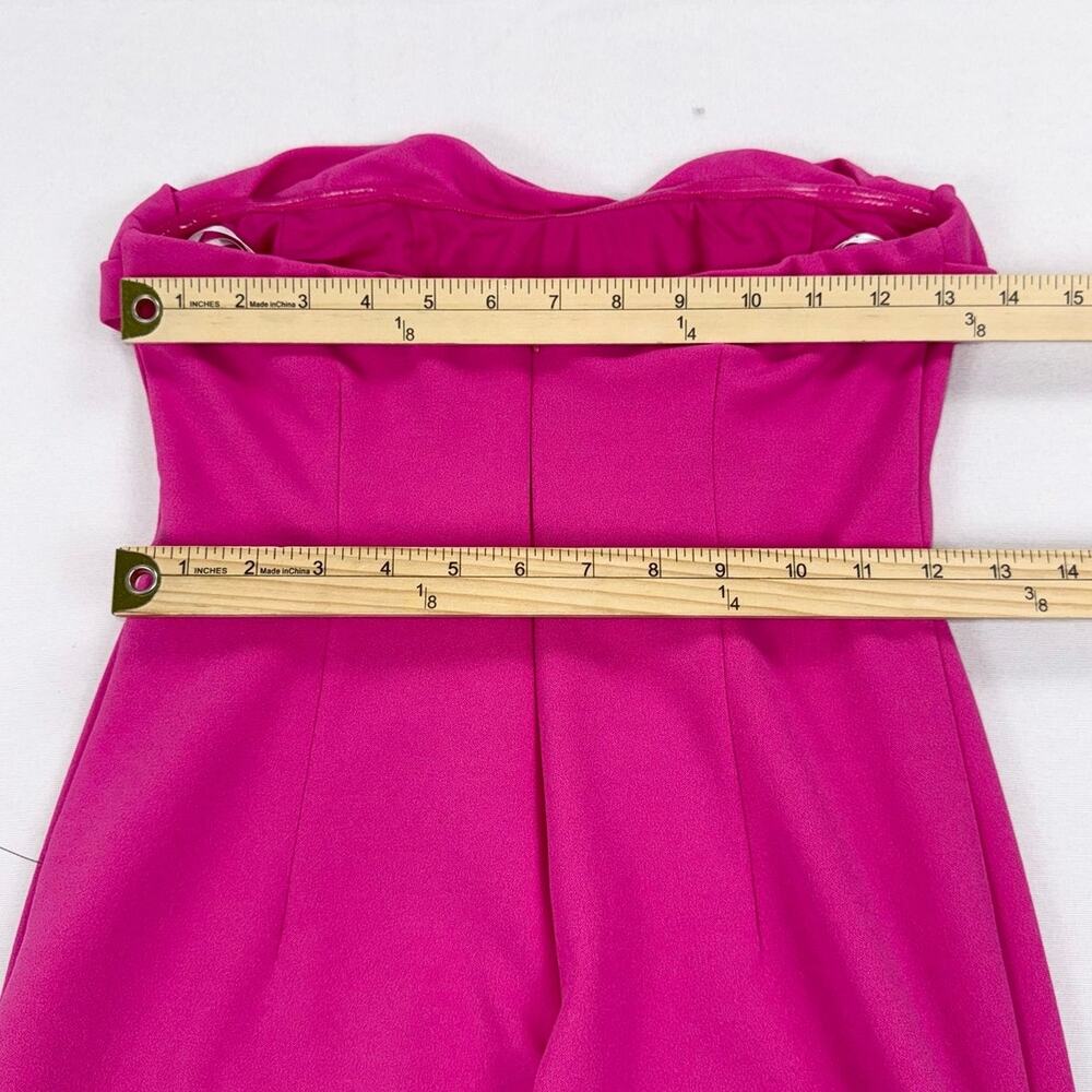Lulus Dramatic Intent Strapless Corset Bodycon Mini Dress Women's Small Pink - Picture 11 of 14